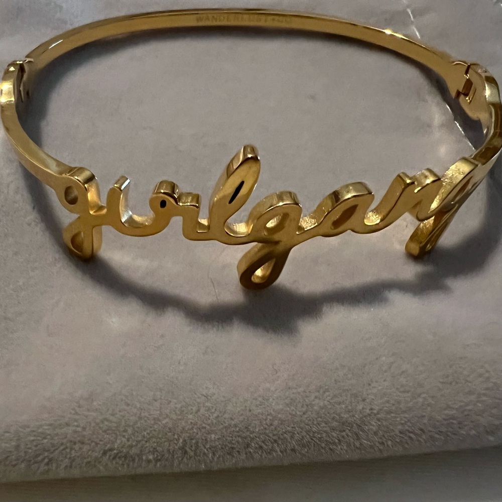 Wanderlust & Co.  Gold tone girlgang bracelet-NWT